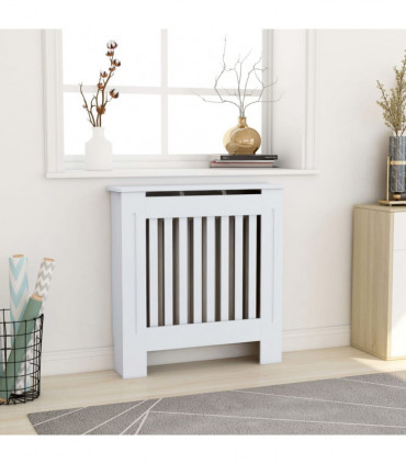 MDF Radiator Cover White 78 cm