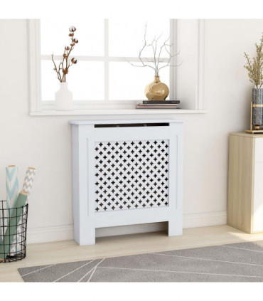 MDF Radiator Cover White 78 cm