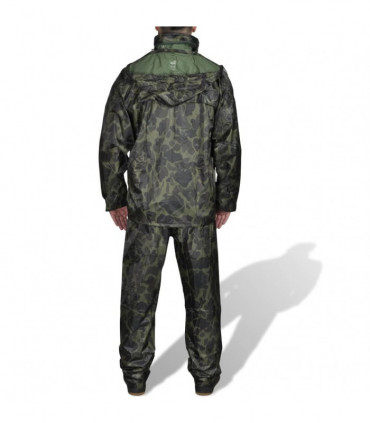 Men's Camo Print 2-Piece Rain Suit with Hood XXL