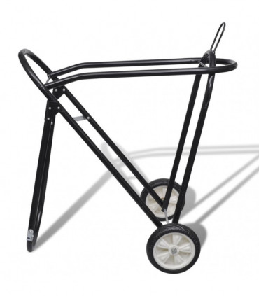 Metal Foldable Saddle Rack with Wheels