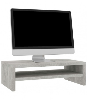 Monitor Stand Concrete Grey 42x24x13 cm Engineered Wood