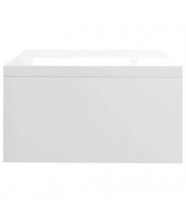 Monitor Stand High Gloss White 42x24x13 cm Engineered Wood