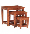 Nesting Tables 3 pcs Solid Acacia Wood
