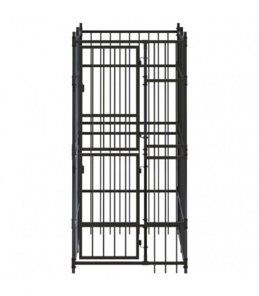 Outdoor Dog Kennel Steel 1.84 m²