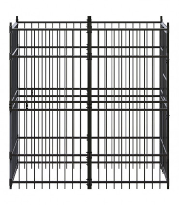 Outdoor Dog Kennel Steel 1.84 m²