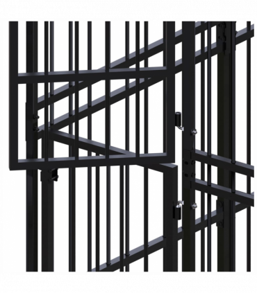 Outdoor Dog Kennel Steel 11.06 m�