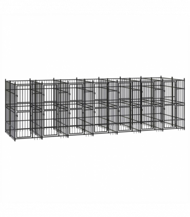 Outdoor Dog Kennel Steel 12.9 m�