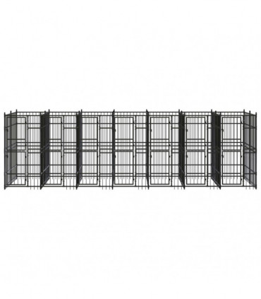 Outdoor Dog Kennel Steel 12.9 m�
