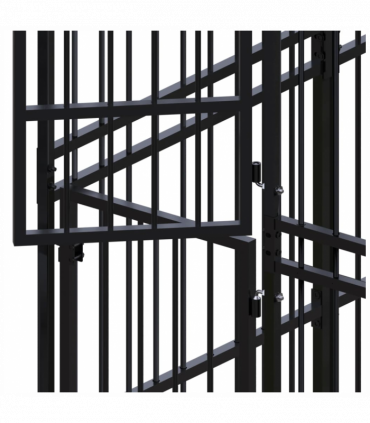 Outdoor Dog Kennel Steel 14.75 m�