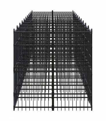 Outdoor Dog Kennel Steel 18.43 m�