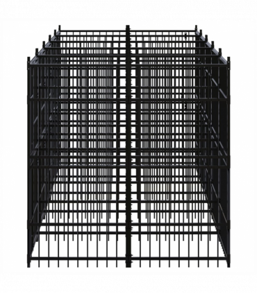 Outdoor Dog Kennel Steel 9.22 m�