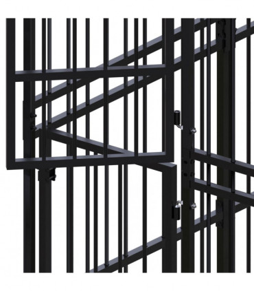 Outdoor Dog Kennel Steel 9.22 m�