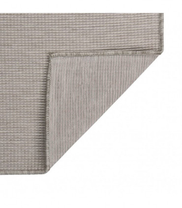 vidaXL Outdoor Flatweave Rug 100x200 cm Taupe