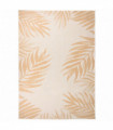 Outdoor Flatweave Rug 140x200 cm Leaf Pattern