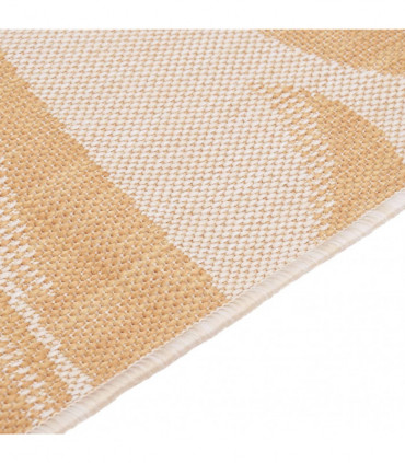 Outdoor Flatweave Rug 140x200 cm Leaf Pattern