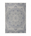 Outdoor Flatweave Rug 160x230 cm Blue Pattern