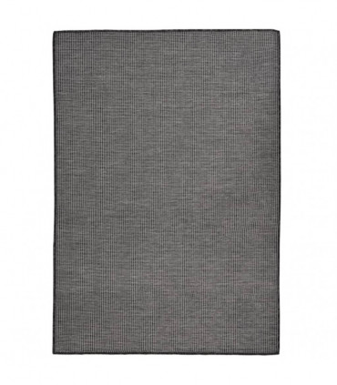 Outdoor Flatweave Rug 160x230 cm Grey
