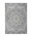 Outdoor Flatweave Rug 200x280 cm Blue Pattern