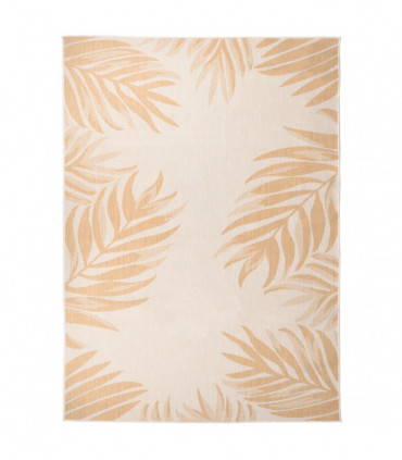 Outdoor Flatweave Rug 200x280 cm Leaf Pattern