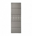 Outdoor Flatweave Rug 80x250 cm Black Stripes
