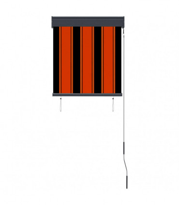 Outdoor Roller Blind 60x250 cm Orange and Brown