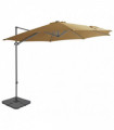 Outdoor Umbrella with Portable Base Taupe