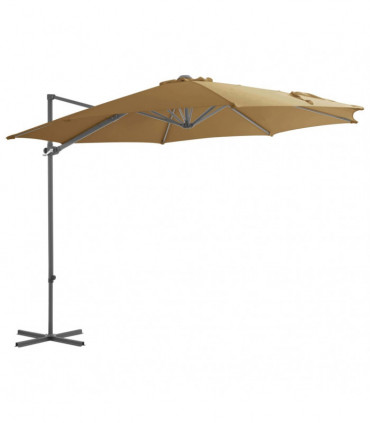 Outdoor Umbrella with Portable Base Taupe