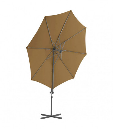 Outdoor Umbrella with Portable Base Taupe