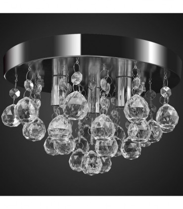 Pendant Ceiling Lamp Crystal Design Chandelier Chrome