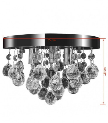 Pendant Ceiling Lamp Crystal Design Chandelier Chrome
