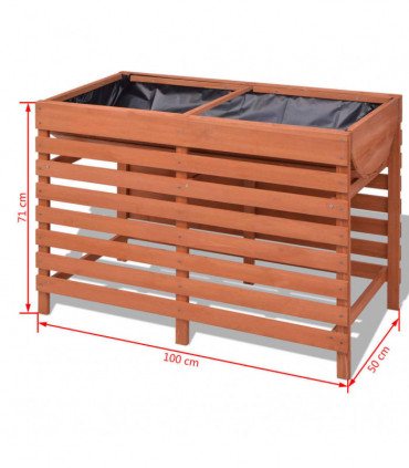 Planter 100x50x71 cm Wood