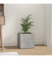 Planter Box Concrete Grey 40x40x40 cm Engineered Wood