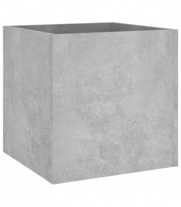 Planter Box Concrete Grey 40x40x40 cm Engineered Wood
