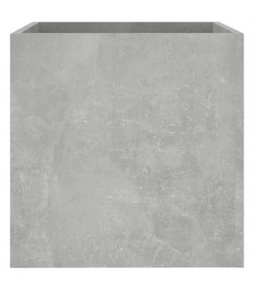 Planter Box Concrete Grey 40x40x40 cm Engineered Wood