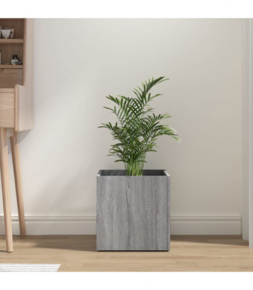Planter Box Grey Sonoma 40x40x40 cm Engineered Wood