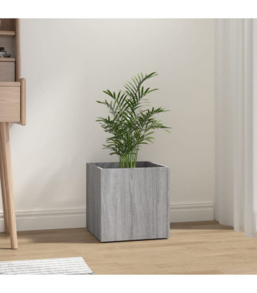 Planter Box Grey Sonoma 40x40x40 cm Engineered Wood