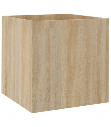 Planter Box Sonoma Oak 40x40x40 cm Engineered Wood