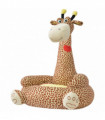 Plush Children's Chair Giraffe Brown