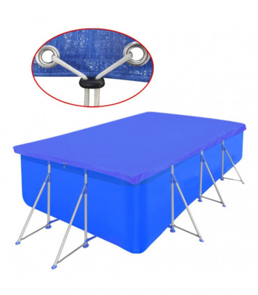 vidaXL Pool Cover PE Rectangular 90 g/sqm 540 x 270 cm