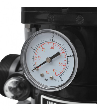 vidaXL Pool Sand Filter with 6 Position Valve Blue 460 mm