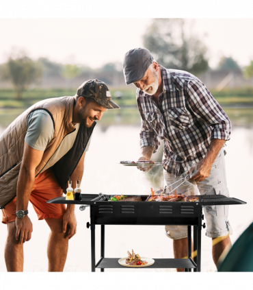 Portable Charcoal Grills for Outdoor BBQ, Foldable Kabob Barbecue Grill for Camping Hibachi BBQ Griddle Lamb Skewer in Garden Backyard Party Picnic Travel Outdoor Cooking