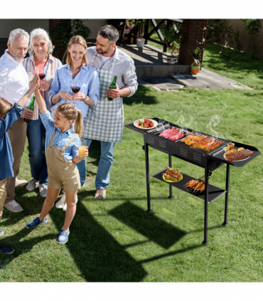 Portable Charcoal Grills for Outdoor BBQ, Foldable Kabob Barbecue Grill for Camping Hibachi BBQ Griddle Lamb Skewer in Garden Backyard Party Picnic Travel Outdoor Cooking