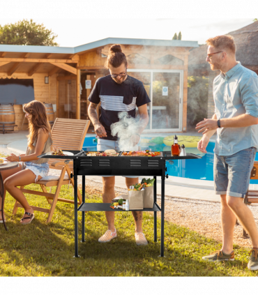 Portable Charcoal Grills for Outdoor BBQ, Foldable Kabob Barbecue Grill for Camping Hibachi BBQ Griddle Lamb Skewer in Garden Backyard Party Picnic Travel Outdoor Cooking