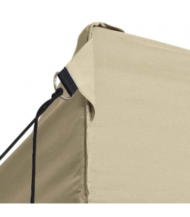 vidaXL Professional Folding Party Tent with 4 Sidewalls 3x6 m Steel Cream
