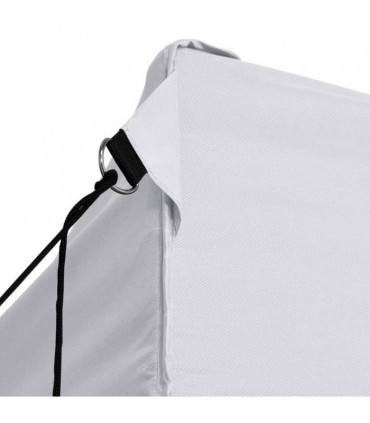 vidaXL Professional Folding Party Tent with 4 Sidewalls 3x6 m Steel White