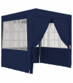 Professional Party Tent with Side Walls 2x2 m Blue 90 g/m²