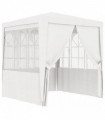 Professional Party Tent with Side Walls 2x2 m White 90 g/m²