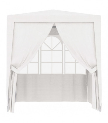 Professional Party Tent with Side Walls 2x2 m White 90 g/m²