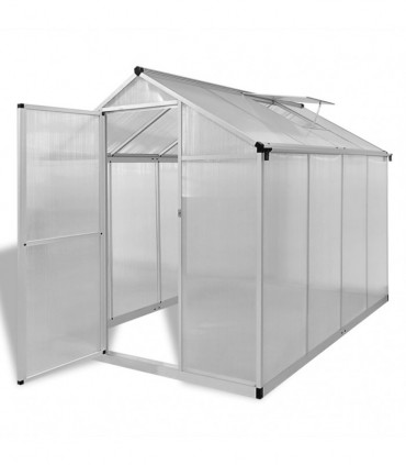 Reinforced Aluminium Greenhouse with Base Frame 4.6 m²