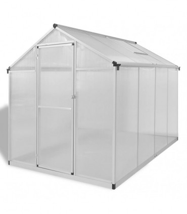 Reinforced Aluminium Greenhouse with Base Frame 4.6 m²